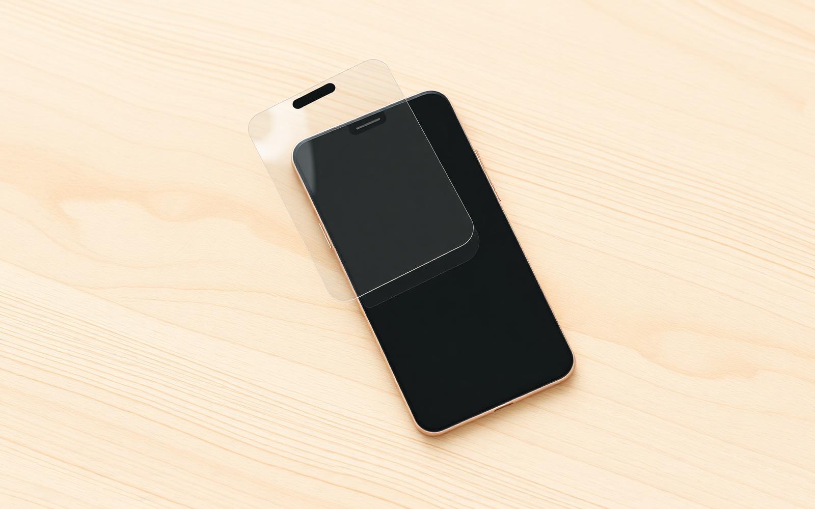 Aplicación profesional de hidrogel sobre un smartphone
